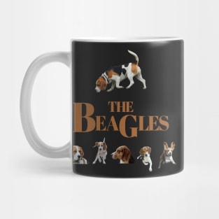 The Beagles - black background Mug